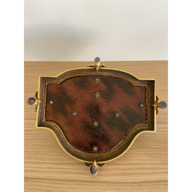 Metal Vintage Imari French Inkpot and Pen Holder For Sale - Image 7 of 7