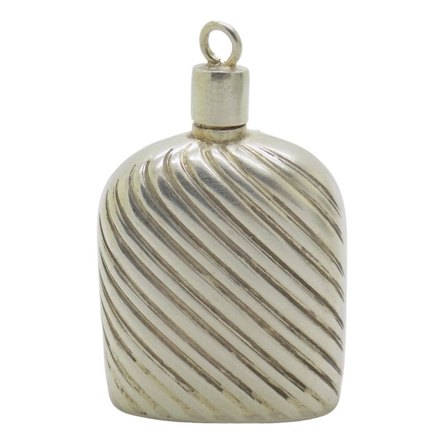 Vintage Italian Handmade Silver 800 Miniature Perfume Bottle, 1970s For Sale