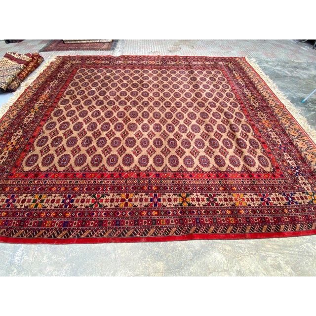 Textile 10'1 X 12'5 Ft Kurdish Tribal Fine Area Rug For Sale - Image 7 of 13