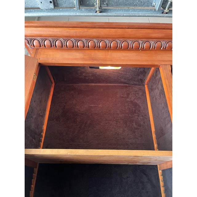 American Antique American Empire Cherry Bookcase?Secretary For Sale - Image 3 of 10