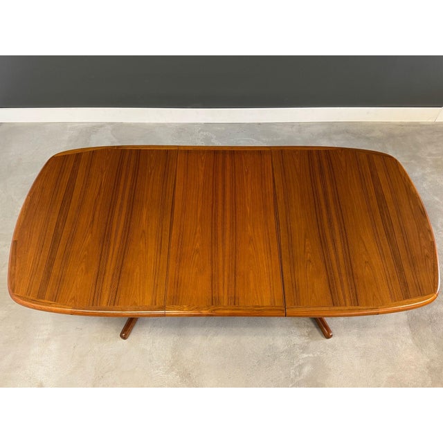 Wood 1960s Refinished Danish Modern Teak Dining Table For Sale - Image 7 of 10