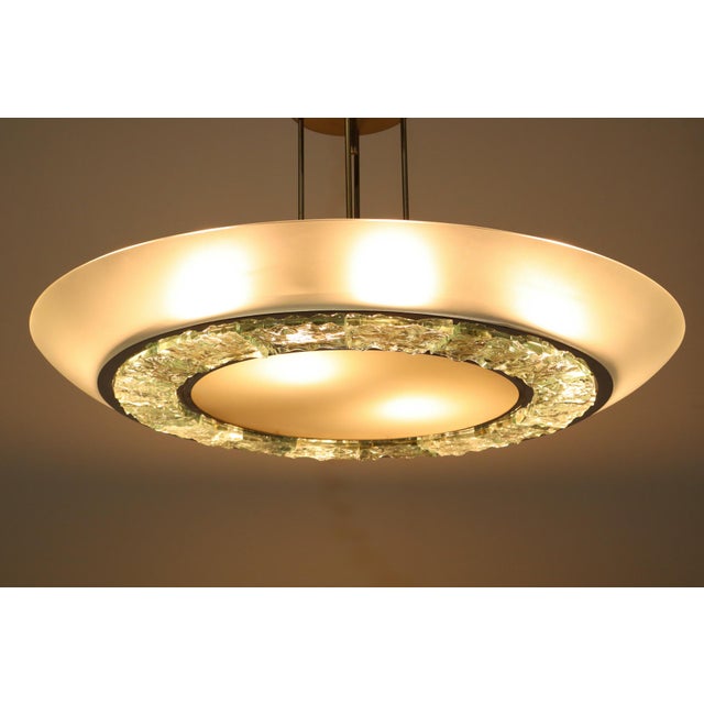 Large Model 2459 Pendant Light by Max Ingrand for Fontana Arte, 1965 For Sale - Image 14 of 18