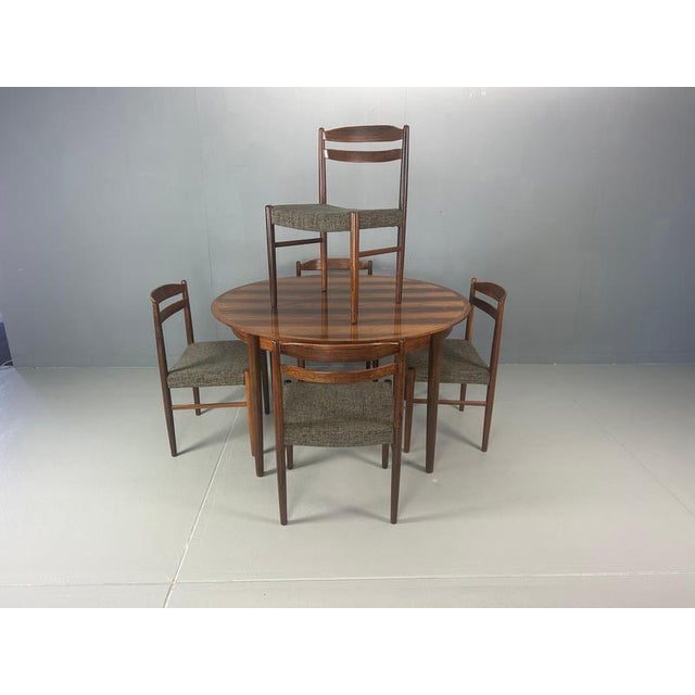 Modern Scandinavian Extendable Round Dinning Table, Denmark, 1960s For Sale - Image 13 of 17