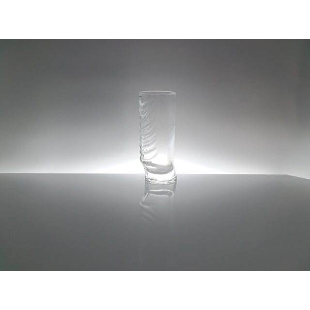 Glass Crystal Highball Glasses by Fabio Frontini for Arnolfo Di Cambio, 1970s, Set of 6 For Sale - Image 7 of 10