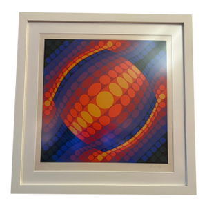 Victor Vasarely Signed & Numbered Serigraph – "Planeta" (1972-1979)
