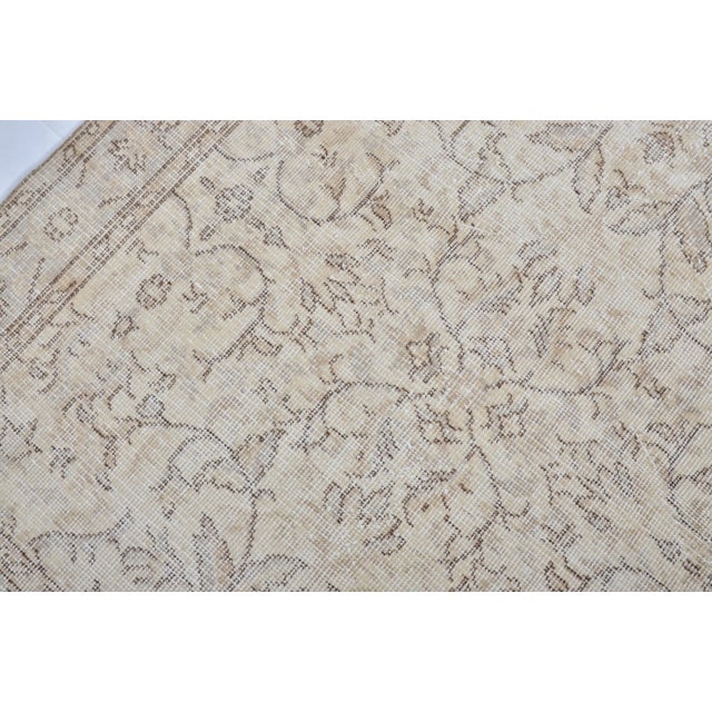 Textile 1960s Natural Tribal Boho Chic Decor Pale Carpet For Sale - Image 7 of 11