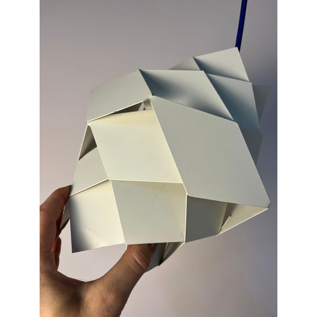 Symfoni Pendant Lamp in White Metal by Preben Dal for Hans Følsgaard, 1960s For Sale - Image 10 of 11