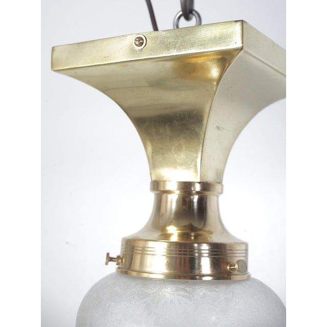 Restored ceiling lamp. All parts original. Fully functional and ready to make you happy. Height is 26 cm, diameter is 13...