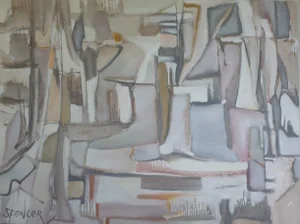 "Kite Day" Large Abstract Oil Painting by Scott Spencer