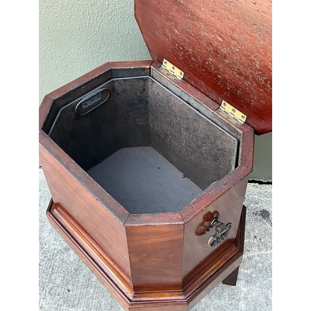 Wood Vintage Regency Faceted Wine Cellarette For Sale - Image 7 of 7