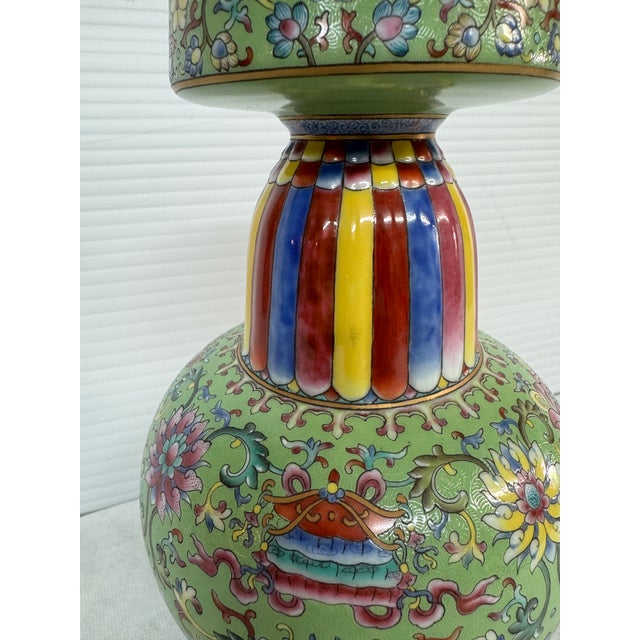 Chinese Qing Qianlong Famille Rose Vase For Sale - Image 12 of 12