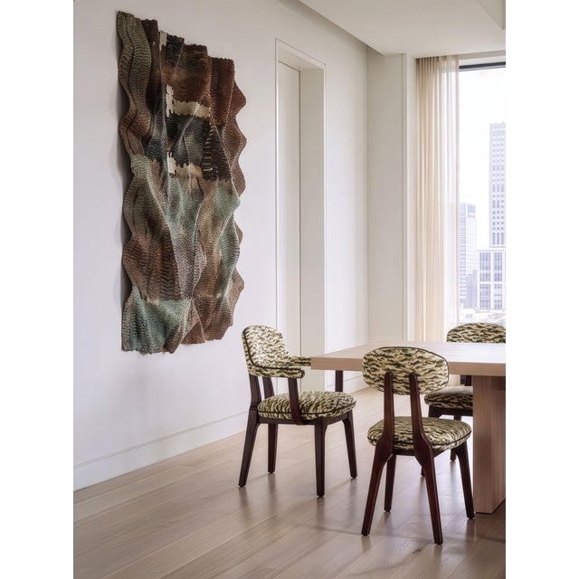 Silhouette Dining Chair in Embroidered Fabric from Insidherland For Sale - Image 10 of 11