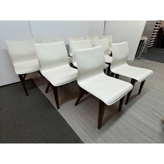 Joseph Jeup Sculpted Trestle Dining Table + X Back Dining Side Chairs, Set For Sale - Image 9 of 11