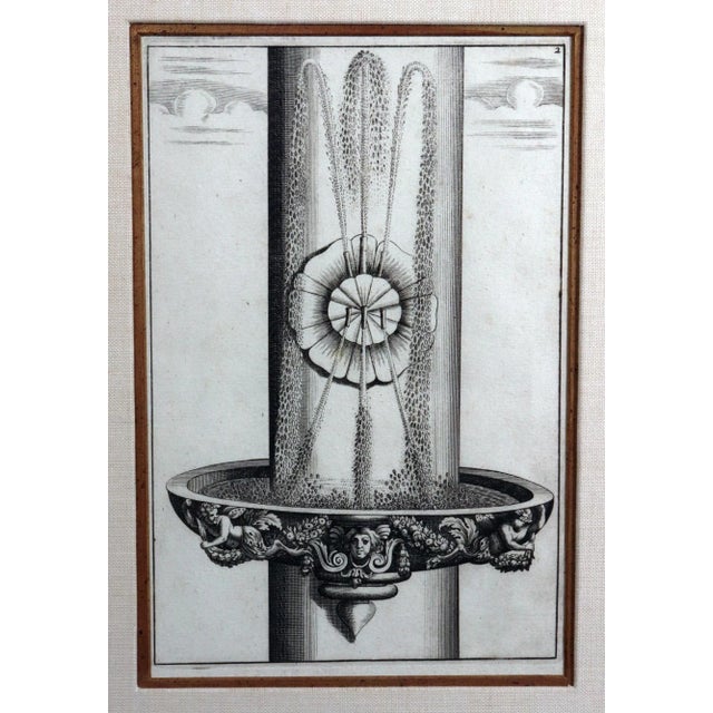 Black Set of Six Framed Böckler Baroque Fountain Engravings, 1664 For Sale - Image 8 of 12