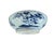 Superb early 19th century Chinoiserie bowl in blue and white porcelain with hand-painted imagery of playing boys , bamboo...