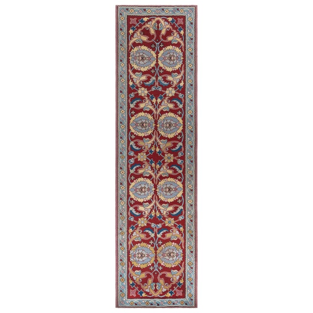 Traditional Bessarabian Hand-Knotted Wool Runner Doris Leslie Blau For Sale