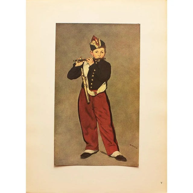 A stunning full-color print of oil painting "The Fifer" (1866) by Edouard Manet. Comes from a rare First Limited Edition...
