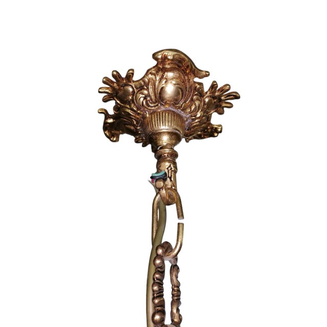 Louis XVI Style Bronze 12-Light Chandelier For Sale - Image 5 of 9