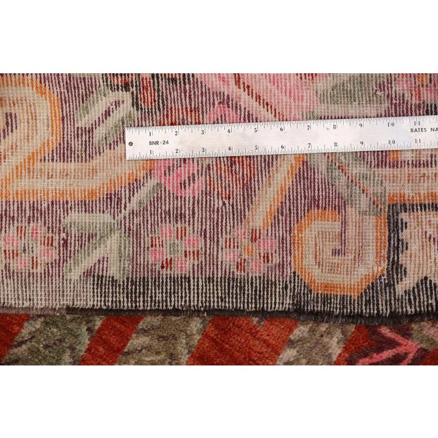 Vintage Area Rug | Samarkand Rug | Floral Colorful Rug For Sale - Image 4 of 10