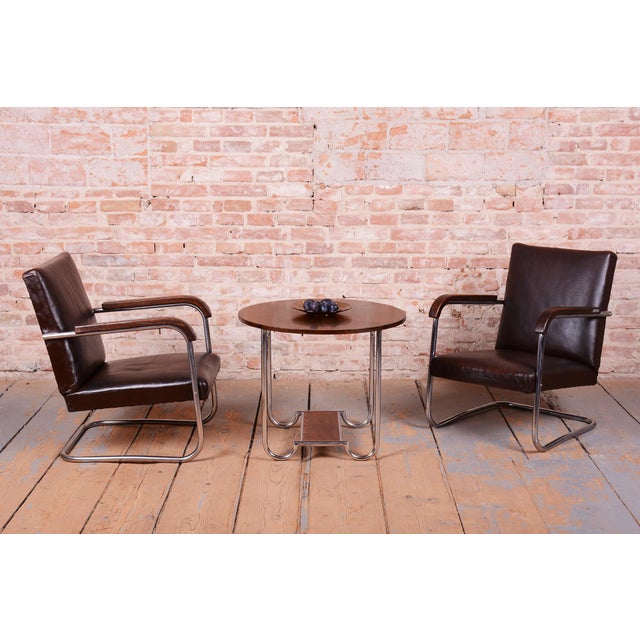 Bauhaus Armchairs by A. Lorenz for Mücke-Melder, Czech Republic, 1930s, Set of 2 For Sale - Image 14 of 16