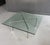 Knoll Mid Century Barcelona Style Coffee Table Chrome X-Base Square Glass 40" For Sale - Image 4 of 4