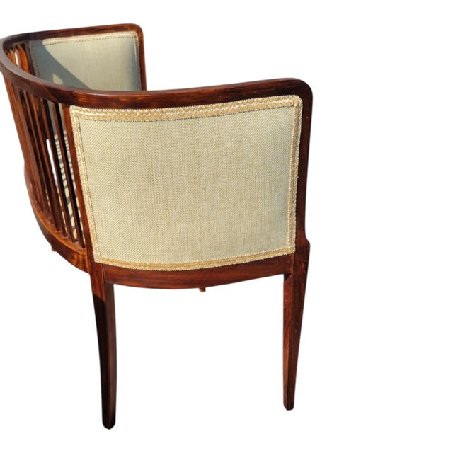 1920s Edwardian English Window Bench Refinished Upholstered Seat For Sale - Image 9 of 18