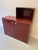 Modular Shelving Unit in Burgundy Red Lacquered Wood and Chromed Metal Frame, Italy, 1970s For Sale - Image 9 of 13