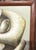 Late 20th Century Carlos León Cruz “Untitled” Abstract Oil on Canvas, Custom Leather Frame For Sale - Image 5 of 12