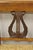 Vintage Italian Neoclassical Cherry Wood Dolphin Lyre Carved Rush Seat Bench For Sale - Image 12 of 12
