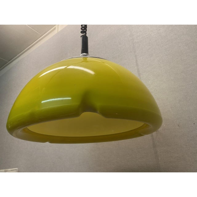Space Age Mushroom Ceiling Lamp in Yellow by Cosack, 1960s For Sale - Image 9 of 18