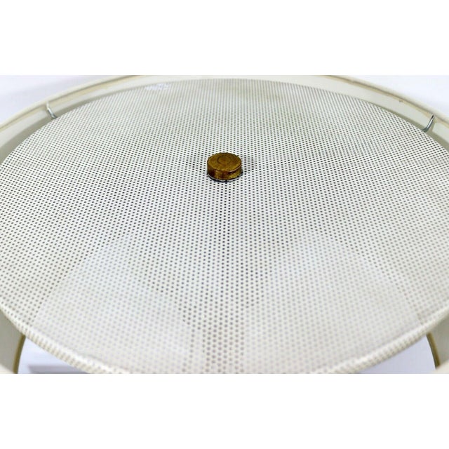 Mid Century Modern 3 Legged Metal Table Lamp 1960s For Sale - Image 4 of 8