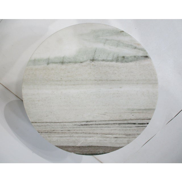 Neal Small Space Age Marble and Lucite Side Table in the Style of Neal Small For Sale - Image 4 of 8