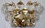 Vintage Brass and Lead Crystal Wall Lamp from H. Richter, 1960s, in Very Good conditions. Designed 1960 to 1969 This piece...