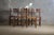 Brown Antique French Country Dining Chairs Rush Seats, 1960s, Set of 5 For Sale - Image 8 of 11