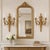 PAIR OF FRENCH LOUIS XVI STYLE GILT BRONZE WALL SCONCES France, second half of the 19th century Gilt bronze 20" H x 6 1/2"...