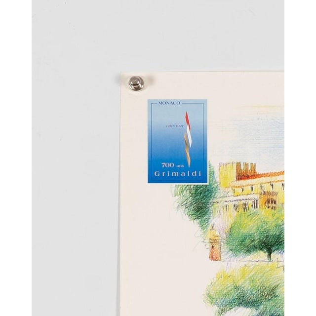 Vintage Monaco Grand Prix Motorsport Poster, 1997 For Sale - Image 6 of 9