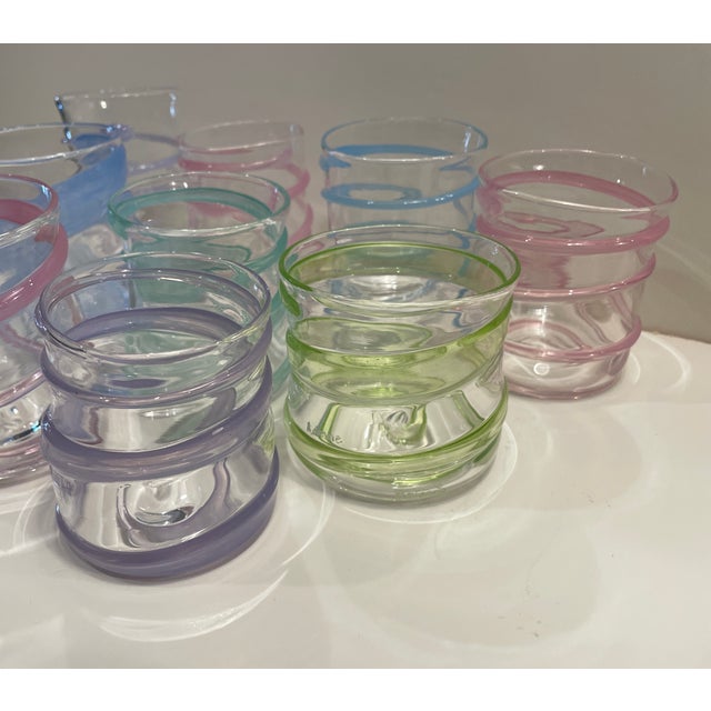 Blown Art Glass Barware - Set of Nine For Sale - Image 6 of 7