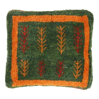 Pasargad DC Fine Hand Knotted Persian Gabbeh Pillow For Sale