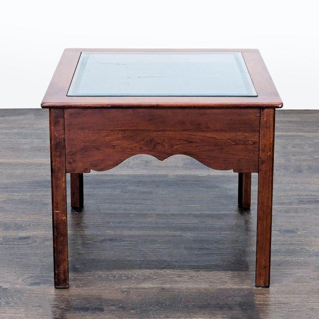 Vintage Attributed to Ethan Allen Display Table For Sale In San Francisco - Image 6 of 8