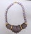 Vintage 1985 Signed Napier Purple "Sherbet" Molded Lucite Collar Necklace For Sale In Philadelphia - Image 6 of 12