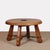 Round Coffee Table in Oak and Wrought Iron, 1950, in Good conditions. Designed 1950 to 1959