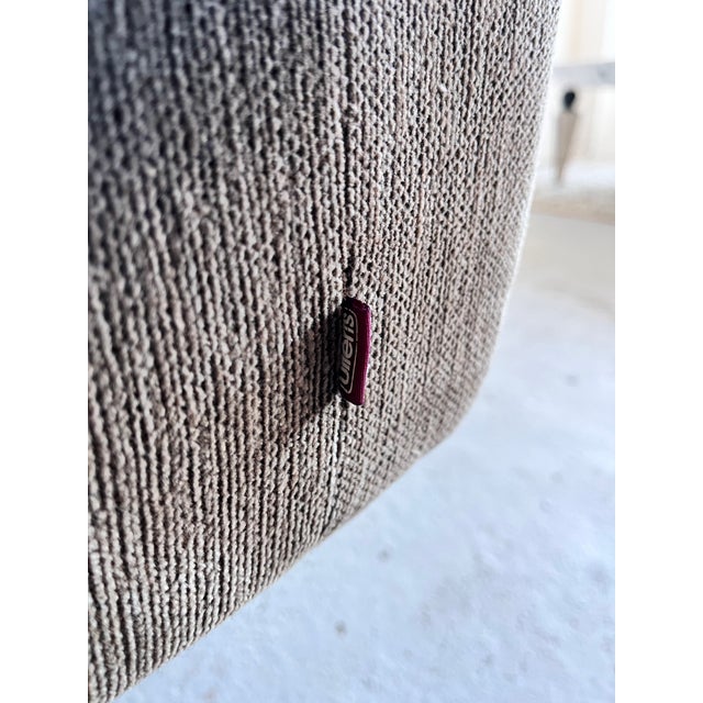 Animal Skin Mid-Century Leather Sofa from Ulferts Möbler, Sweden, 1980s For Sale - Image 7 of 12