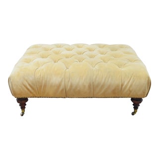 Ralph Lauren Tufted Ottoman For Sale