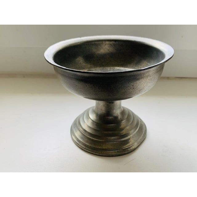 Vintage French Flower Frog Vases with Pewter Holders, 1960s, Set of 2 For Sale - Image 13 of 18