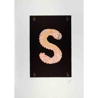 Erté, Nude Letter S, 1976, Lithograph For Sale