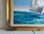 Blue Original Marine Oil Painting Tall Ship on Open Sea Nautical Seascape Gold Frame For Sale - Image 8 of 11