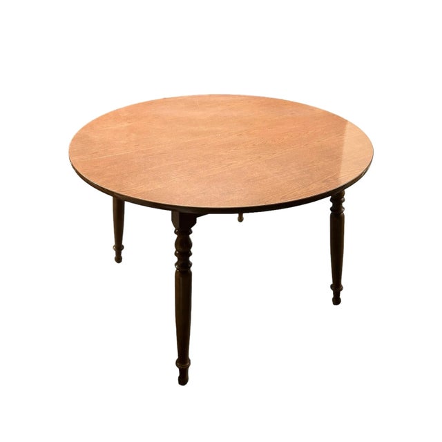 Vintage Dining Table Ethan Allen by Baumritter Round/Oval American