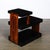 Art Deco Machine Age Three-Tier Black Lacquer & Walnut Side Table For Sale - Image 13 of 14
