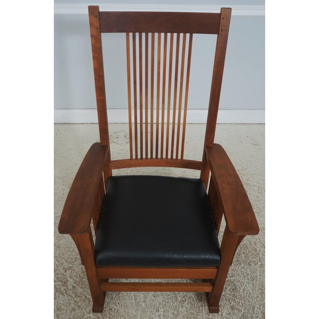 Age: Approx: 30 Years Old Details: Cherry High Quality Construction Arts & Crafts Un-Marked As To Manufacture Mortise &...