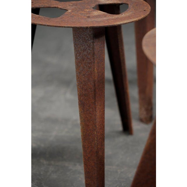 Industrial Stool in Wood For Sale - Image 11 of 15